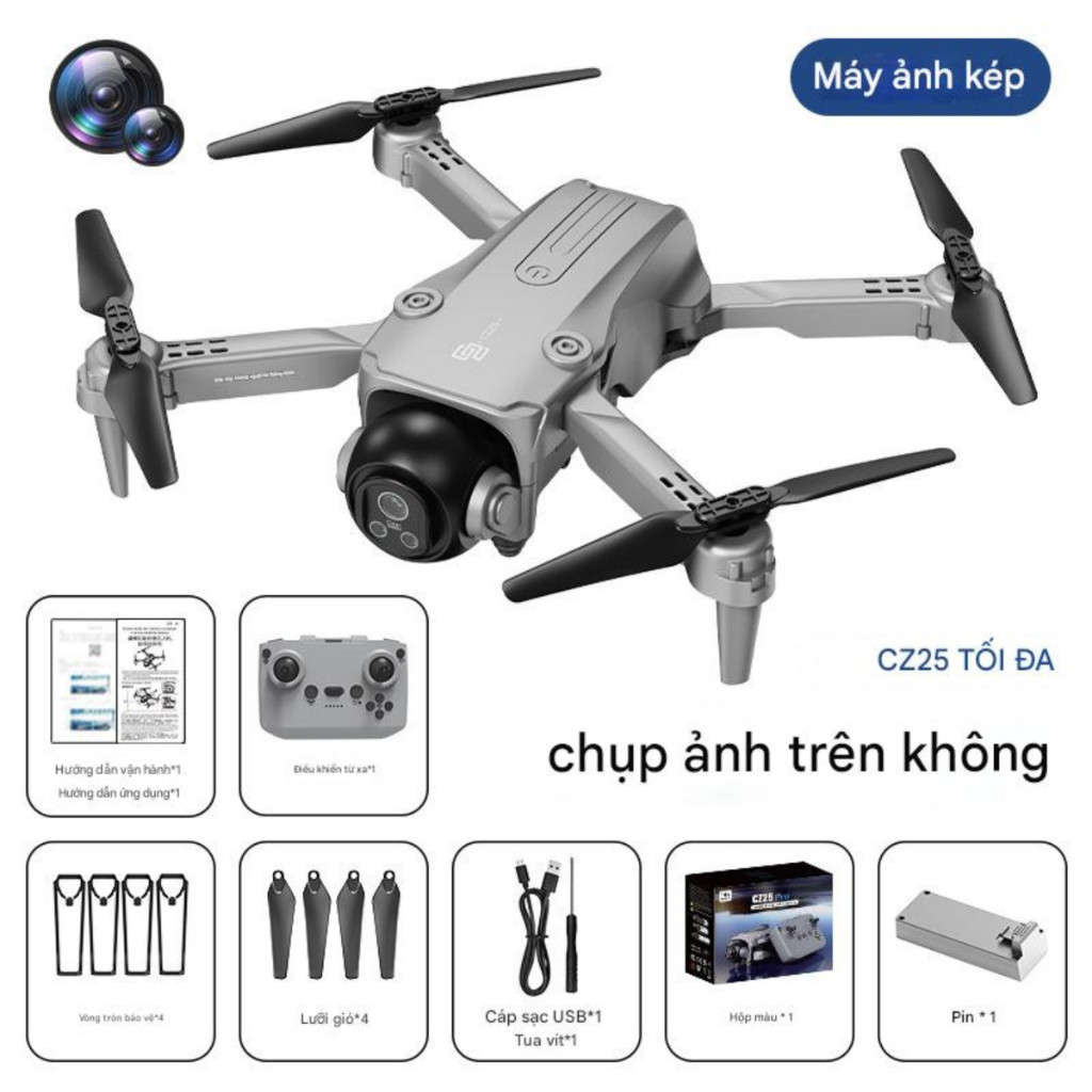 Flycam i5 Pro động cơ không chổi than camera 4K