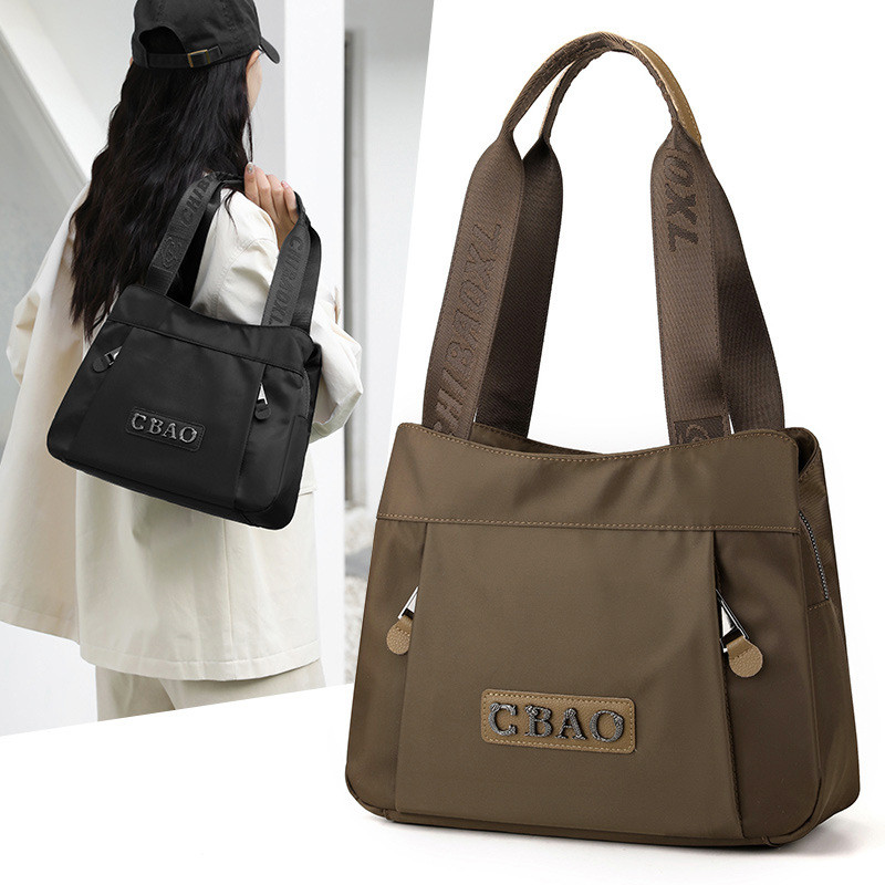 New women's tote bag, commuter bag, nylon handbag, simple shoulder bag