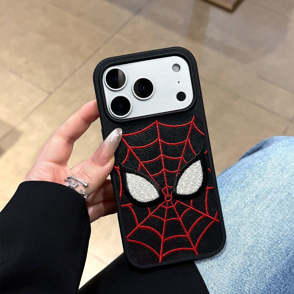 Spike Price Creative Luminous Spider-Man Thích hợp cho Apple 17Promax Chống sốc iPhone16 / 15 / 14 V