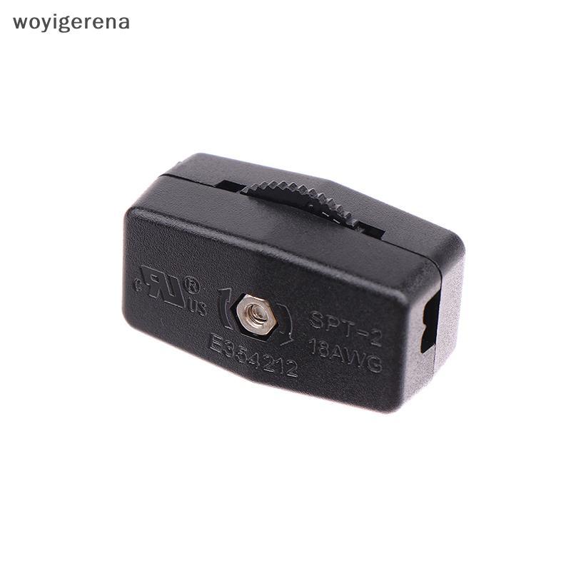[WYIG] 3A 125V 18AWG 2C SPT2 Online ON OFF Gear Switch Đèn Led Dây Nguồn Công Tắc Điện 2Gang Nút Nhấ