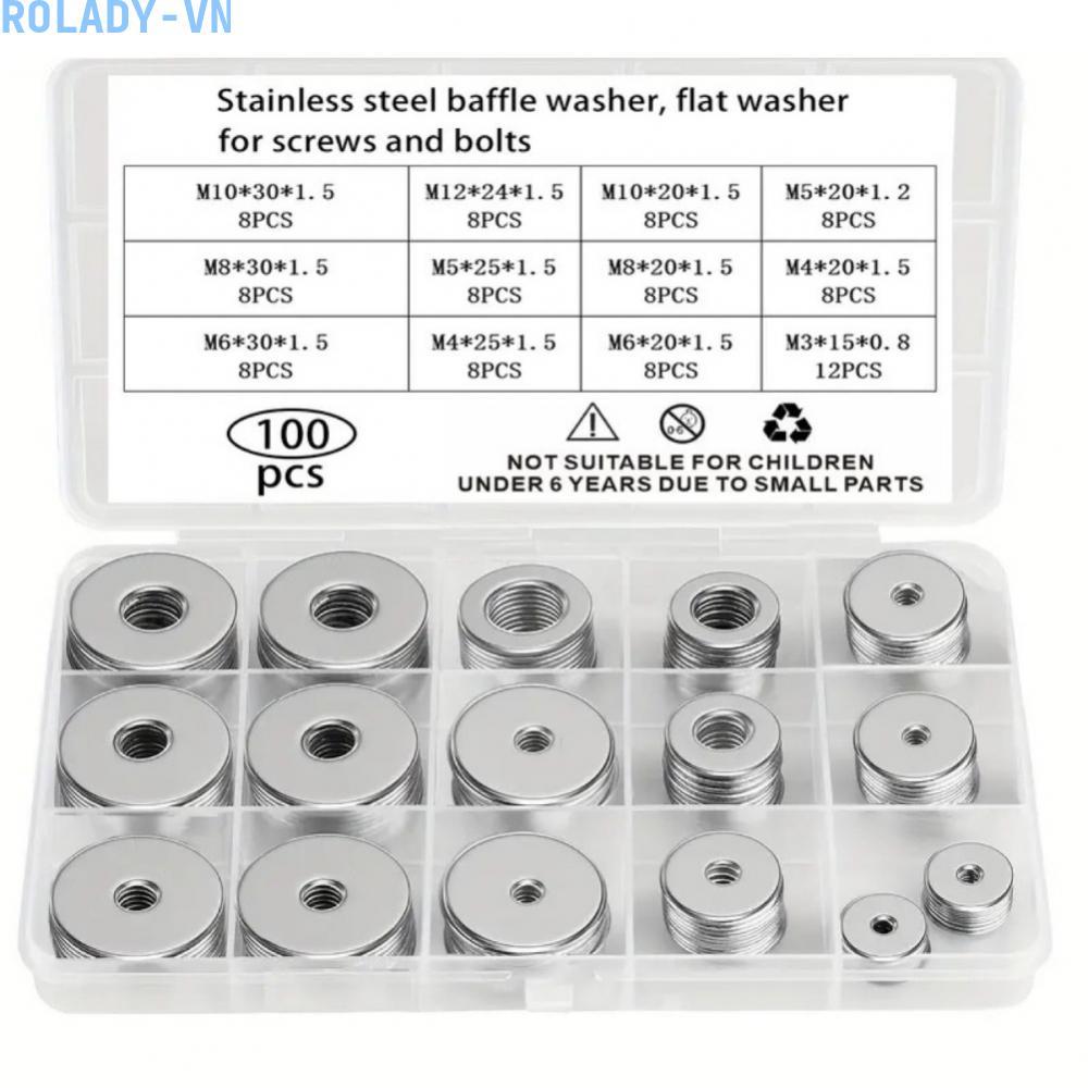 #ROYALLADY#304 Stainless Steel Washers Wider Outer Diameter Pipeline Installation