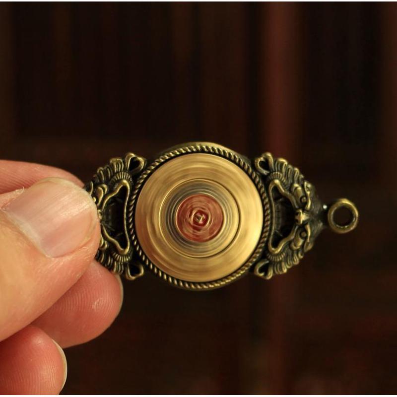 Fidget Spinner Tantric Finger Spinner Giải nén Kim loại xoắn ốc Jiugong Gossip Zodiac Spinner
