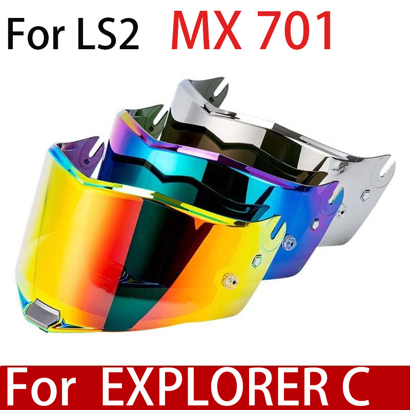 MX-701 Mũ Bảo Hiểm Xe Máy Tấm Che Ống Kính Cho LS2 MX701 Thay Thế Chống Tia UV Chống Trầy Xước Kính 