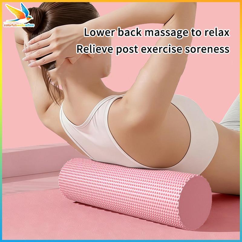 Colorfulswallowfree Yoga Foam Roller EVA Mật độ cao Yoga Columnor Pilates Foam Roller Tập thể dục AB