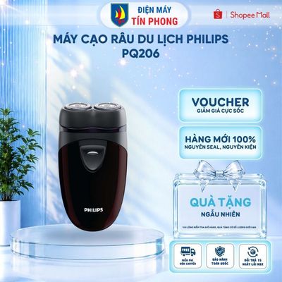 Máy cạo râu du lịch Philips PQ206 (pin AA), an toàn cho da, nhỏ gọn, bảo hành 2 năm | Hàng chính hãng