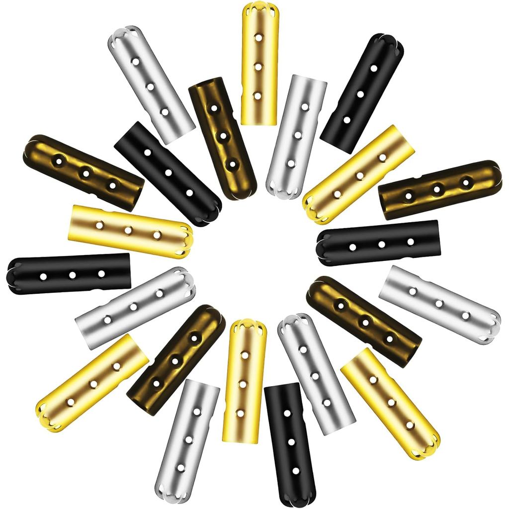 80 Chiếc Kim Loại-Aglets Cho Dây Giày, Đầu Dây Giày Thay Thế Đầu, Đầu Ren Giày Thay Thế / Ren Mũ Mũ 