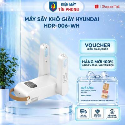 Máy sấy khô giày Hyundai HDR-006-WH - Kháng khuẩn và khử mùi - Bảo hành chính hãng 12 tháng