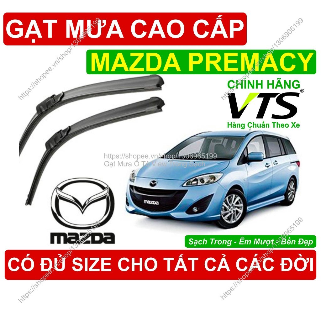 Gạt Mưa Kính Lái Mazda Premacy, Cặp Gạt Mưa Kính Lái Cho Các Dòng Xe Mazda Premacy, Đủ Size Cho Các 