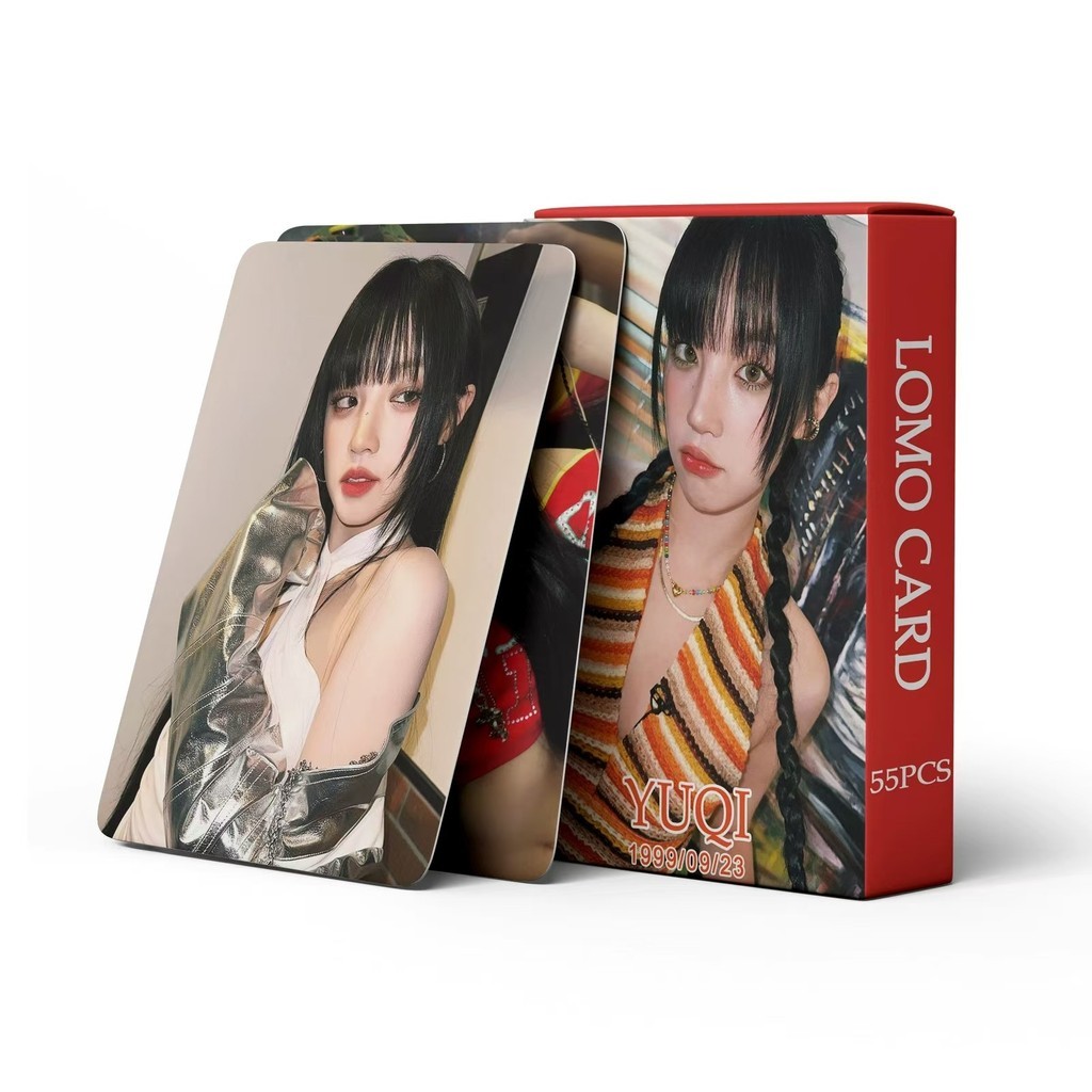55 Bài hát Yuqi Photocards GIDLE Cards I SWAY Star Merchandise LOMO Photocards
