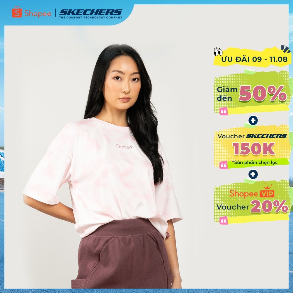 Áo Thun Tay Ngắn Nữ Skechers Urban Outdoor Short Sleeve Tee - SL325W448-AP03 Online Sale