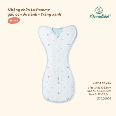 Nhộng chũn La Pomme gấu con du hành - Sợi Petit Soyeu thoáng mát - Bé trai - Size S/M/L