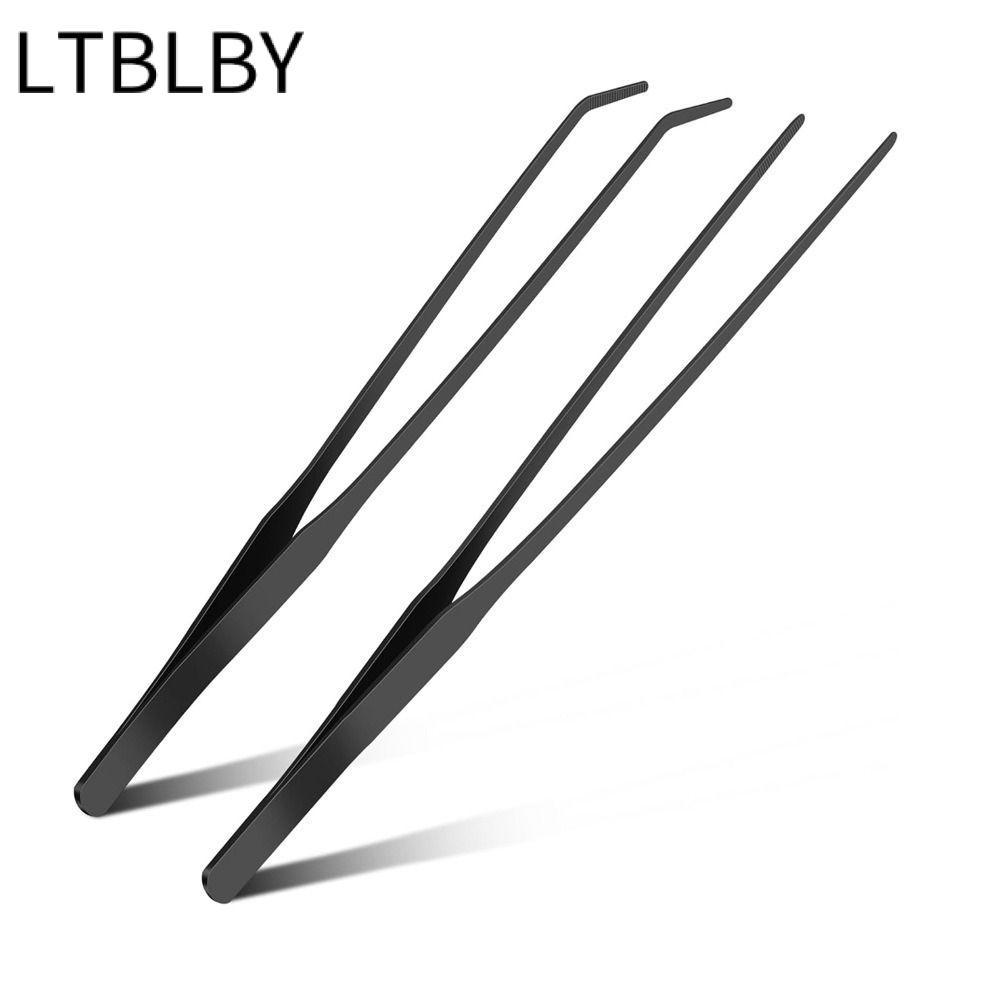 Nhíp bể cá dài LTBLBY, Kẹp bể cá thẳng và cong chống trượt, Bể cá bền bằng thép không gỉ đa năng Kẹp