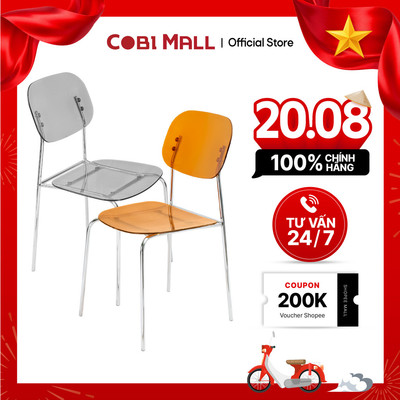 Ghế Trong Suốt Ngoài Trời Cao Cấp, Nhẹ Bền, Dùng Được Ngoài Trời Cho Gia Đình, Nhà Hàng - Cobi Home
