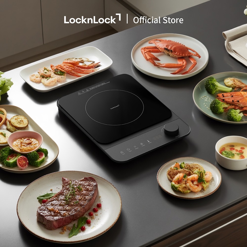 ✨✨ Bếp điện từ Locknlock Induction cooker EJI351BLK công suất 2000W - Màu đen