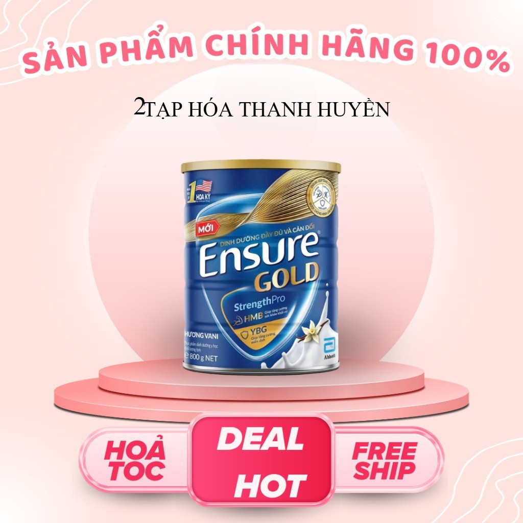 Combo 6,7,8,9,10 Ensure Gold vani 800gr | TẠP HÓA THANH HUYỀN 2