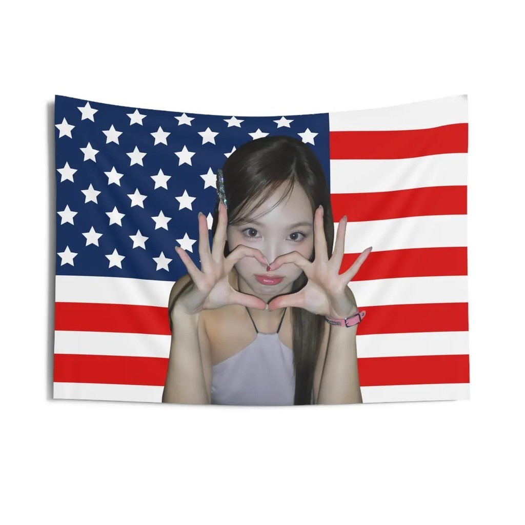 Twice Nayeon Nayeon Lips Hands Beautiful Flag Banner Kpop Concert Tour Hỗ trợ Hàng hóa