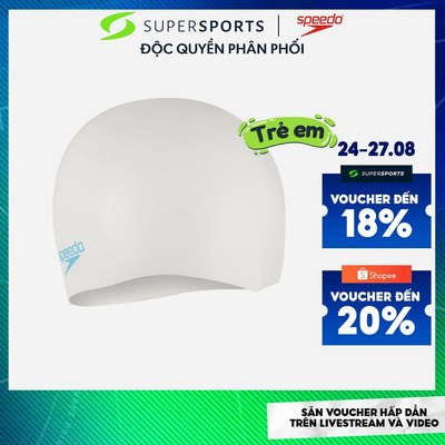 Nón Bơi Trẻ Em Speedo Junior Silicone - Trắng - 8-7099017621