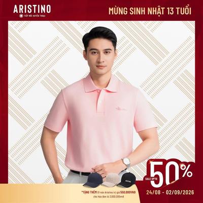 Áo Polo Nam Tay Ngắn Aristino Dáng Rộng Cotton Trattoria APSM05AZ