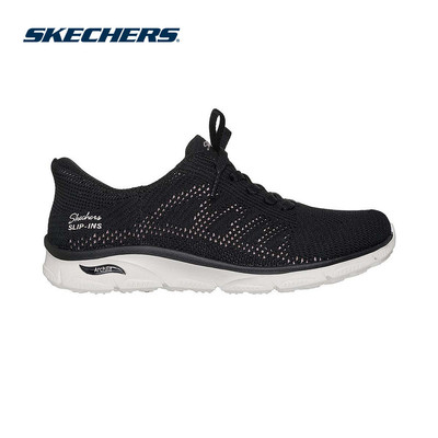 Giày Búp Bê Nữ Skechers Slip-ins Modern Comfort Arch Fit Sunny Serene Steps-100732-BLK Arch Fit
