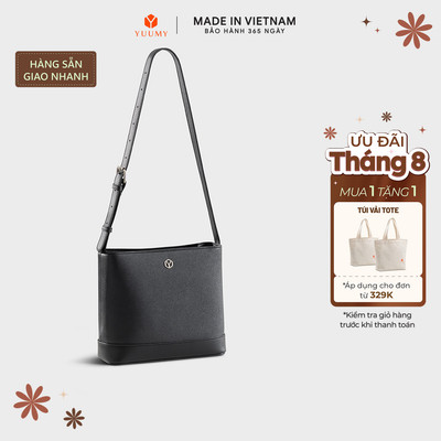 Túi Yuumy (Thời trang nữ form cứng dáng vuông size 22 - Túi đeo vai da Seasand YN299)