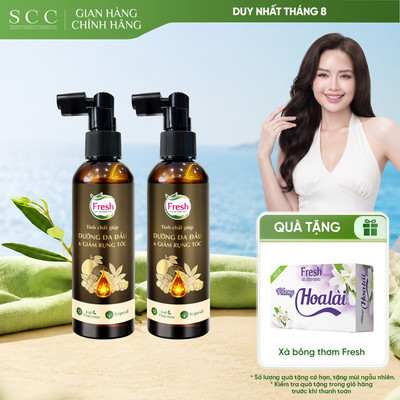 Combo 2 Xịt Tinh Chất Fresh Thảo Mộc Dưỡng Sinh Giúp Dưỡng Da Đầu Và Hỗ Trợ Giảm Rụng Tóc 100ml