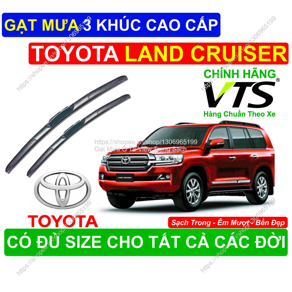 Gạt Mưa 3 Khúc Cao Cấp, Gạt Mưa Kính Lái Toyota Land Cruiser, Cặp Gạt Mưa Kính Lái Toyota Land Cruis