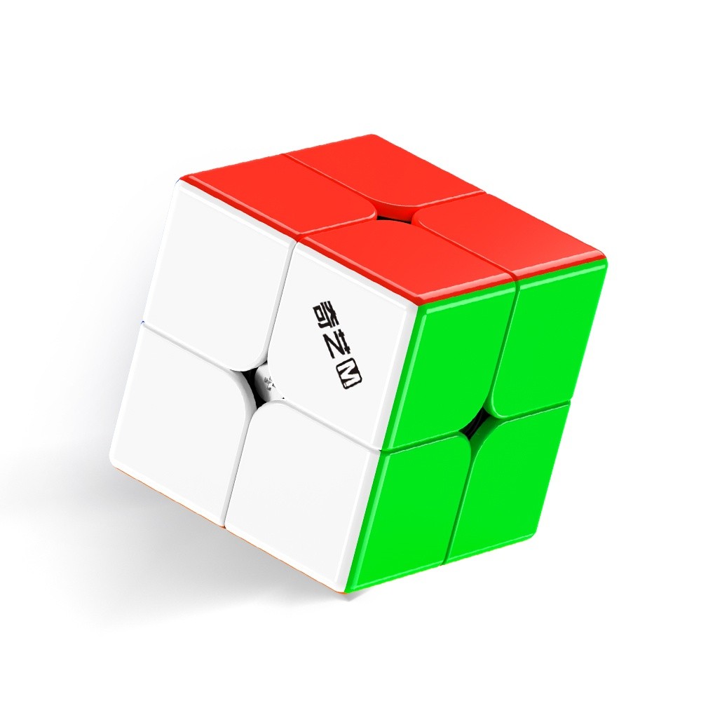 Mới QIYI Warrior M 2x2x2 UV Từ Tốc Độ Khối Lập Phương Stickerless Xếp Hình Đồ Chơi Magic Cube Giáo D