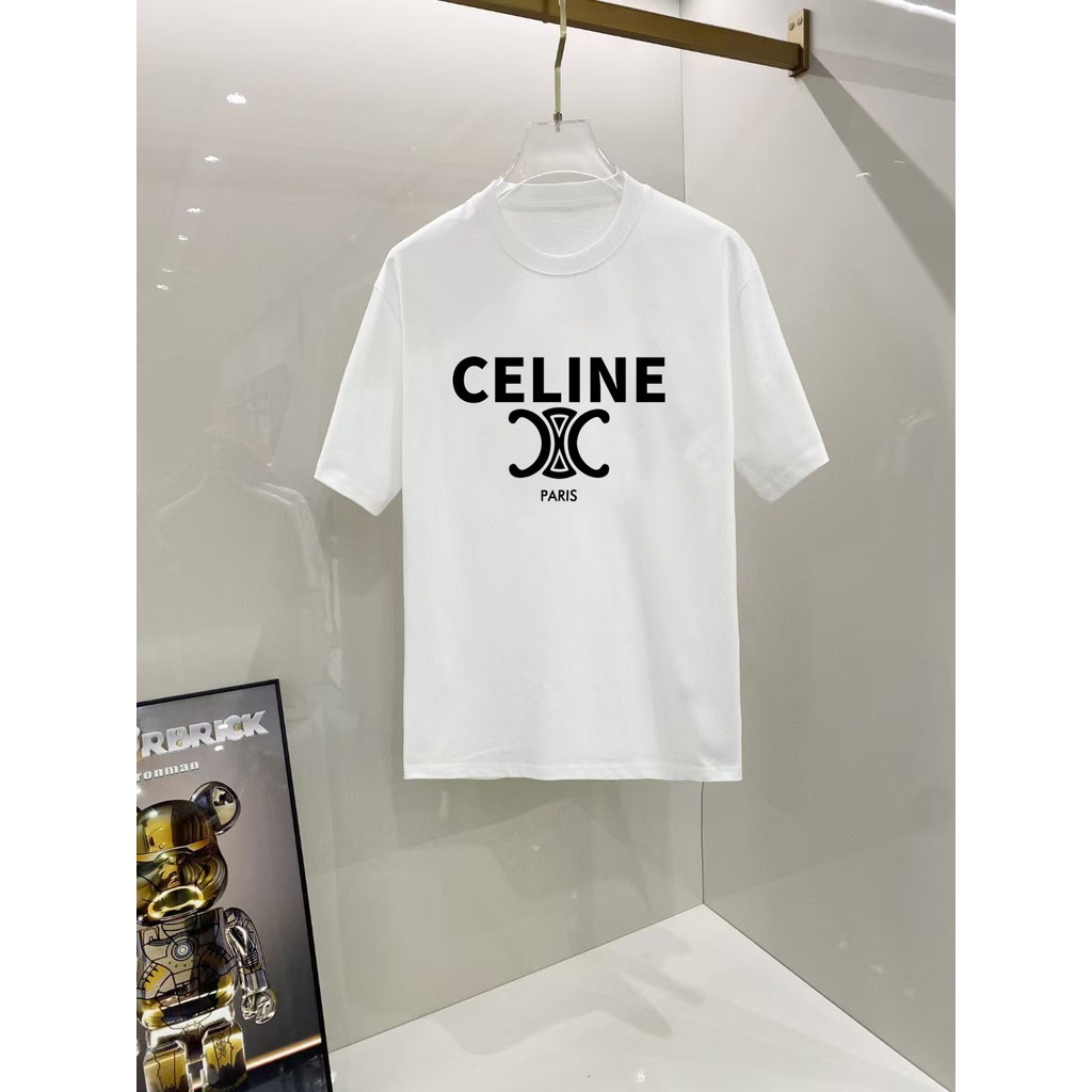 CELINE CELINE Nam Nữ Plus Kích Thước Tay Ngắn Phong Cách Cặp Đôi Tính Khí Hai Dòng 2026 Đầu Xuân Pho