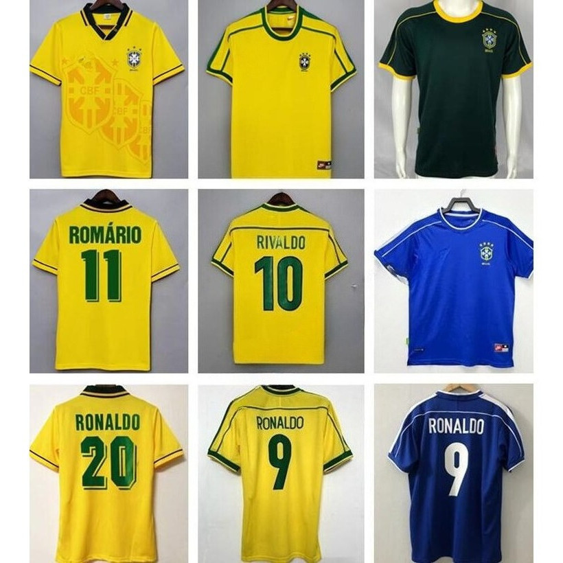 [Retro Mới] 1998 2002 [Brazil] Áo bóng đá sân khách sân khách Retro Áo bóng đá thủ môn