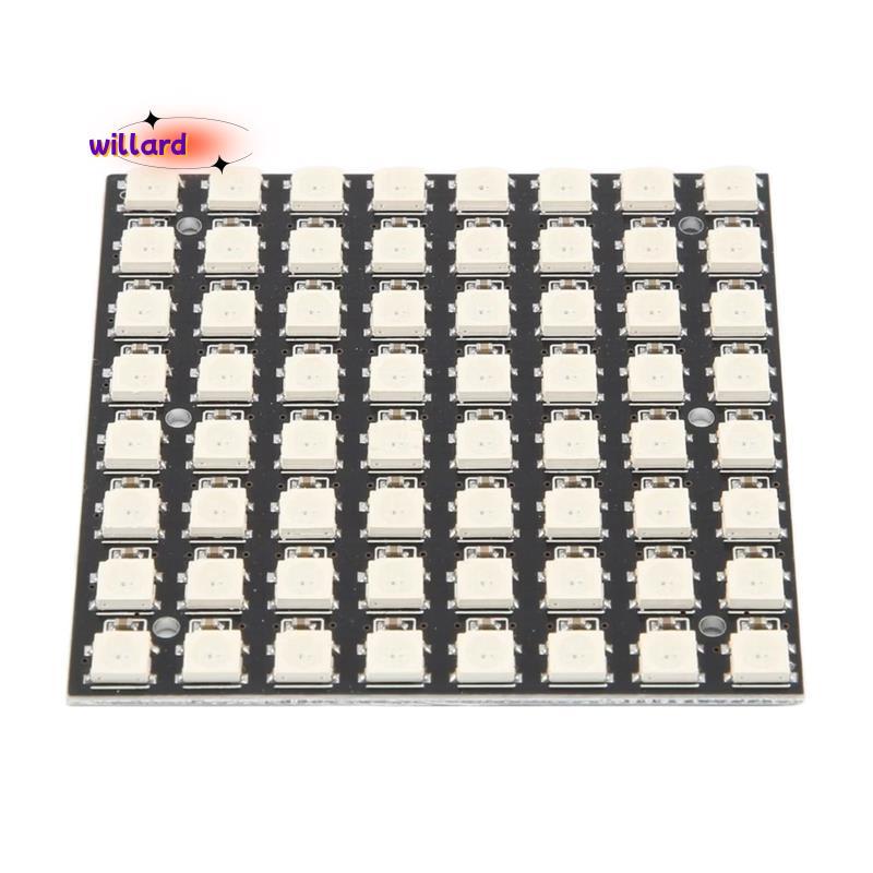 WS2812 LED 5050 RGB 8x8 LED Matrix WS2812B 8x8 64-Bit Full Color 5050 RGB Đèn LED Bảng Điều Khiển