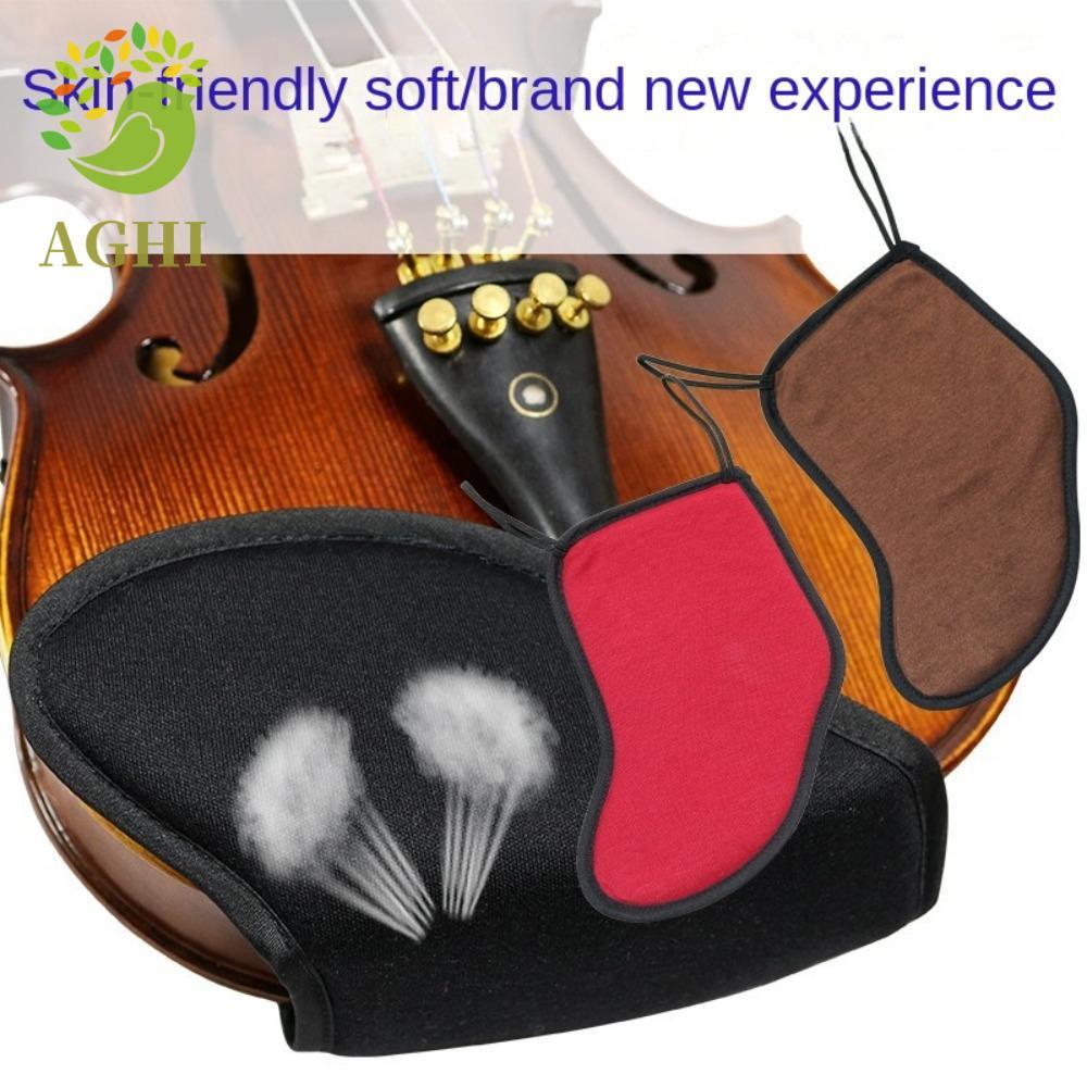BLAZELINK Violin Vai Rest Pad, Đệm Cotton Violin Chin Rest Pad, Fiddle Parts Protector Soft Black / 