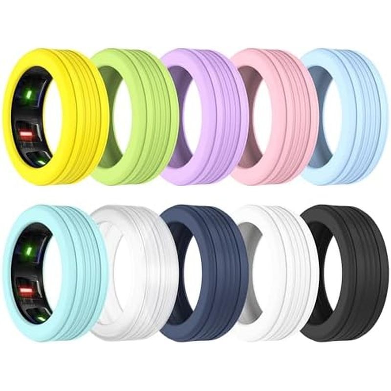 Bao da cho Oura / Galaxy Ring, 10 CÁI Bảo vệ silicon mềm chống trầy xước thân thiện với da cho Oura 
