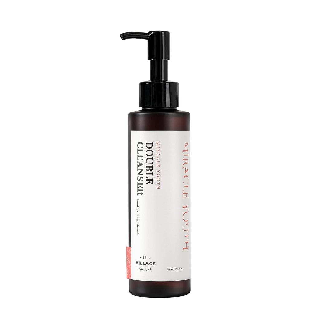 VILLAGE11FACTORY Miracle Youth Double Cleanser Oil to Foam Gentle Formula để sử dụng hàng ngày 88% T