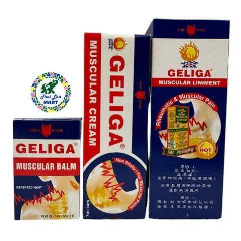 Dầu geliga muscular balm cream liniment xoa bóp giảm nhức mỏi lưu thông máu hàng nội địa chính hãng 