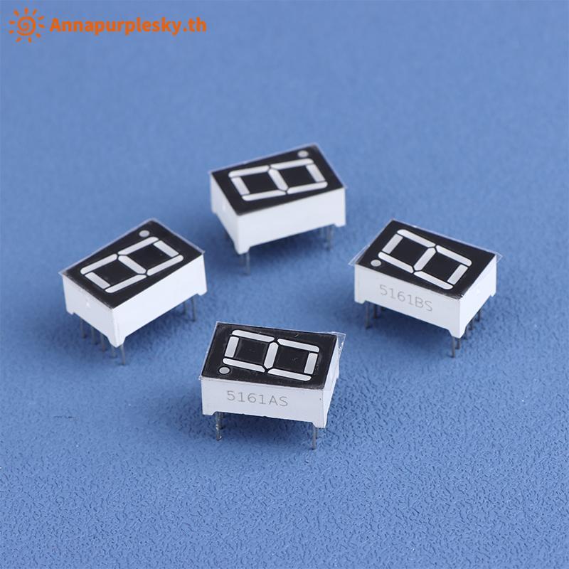 Annapurna 10 Cái 0.56 Inch 7 Phân Đoạn Màn Hình LED Đỏ 5161AS / 5161BS 1 Bit Ống Kỹ Thuật Số 10Pin T