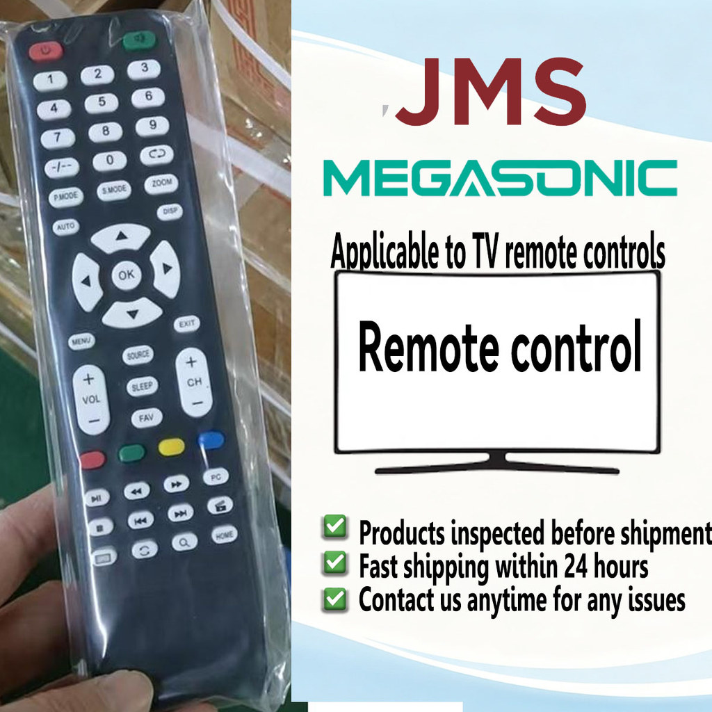 Điều khiển từ xa TV thông minh MEGASONIC JMS cho mẫu năm 2022 trở lên - Thay thế đa năng cho TV MEGA
