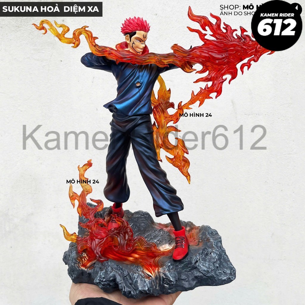 Mô hình Cao Cấp Sukuna Hoả Diệm Xa LK Studio 32cm figure JJK Jujutsu Kaisen Itadori hoá Sukuna vs Jo
