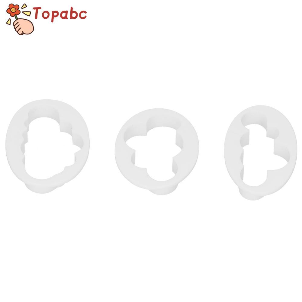 TOPABCLE 10 Chiếc Clouds Cookie Cutter, Khung Ngoài Hình Bầu Dục Nâng Cao Cắt Tường Bộ Cắt Cookie, D