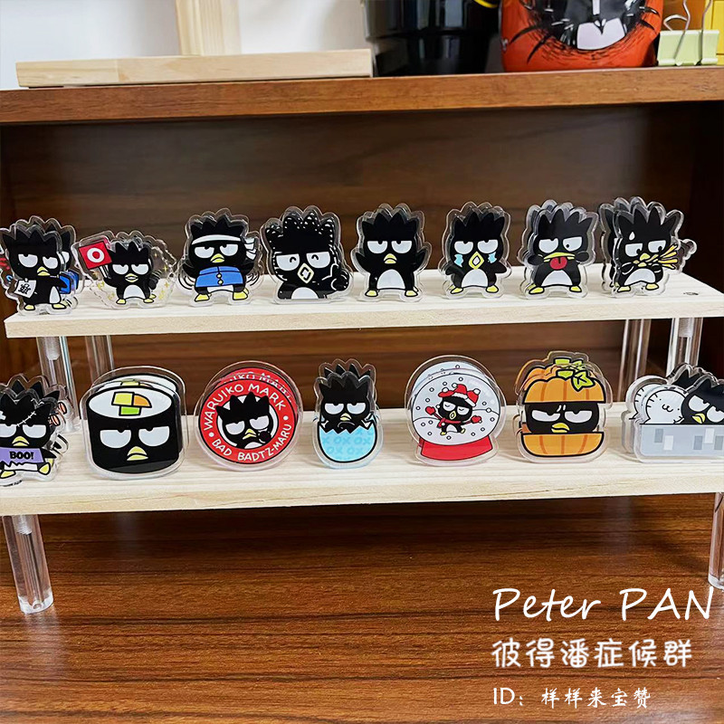 Sanrio Hoạt Hình BADTZ-MARU Cool Penguin XO Penguin Test Paper Book Acrylic Clip Hoạt Hình pp Clip