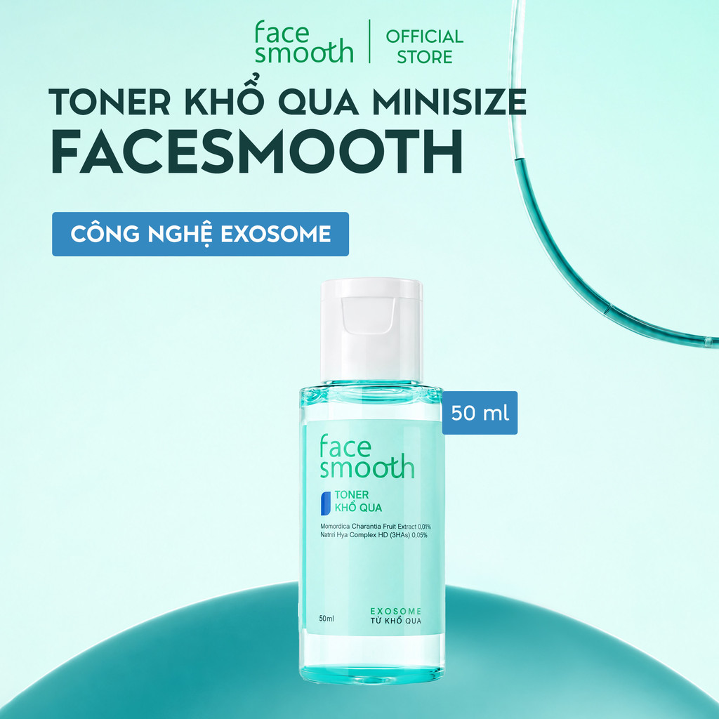 Quà Tặng Toner Mini 50ml Facesmooth Khổ Qua Cho Da Dầu Mụn (Hàng Tặng Không Bán)