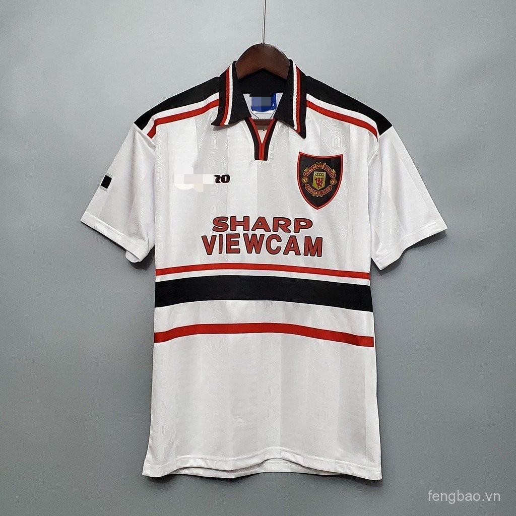 Áo bóng đá MU sân khách retro 1997-1998, cổ điển YC01