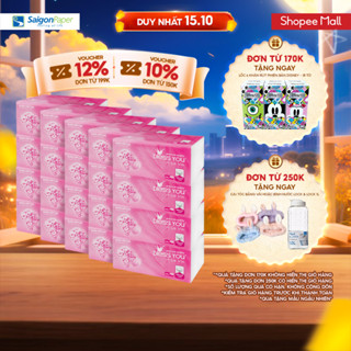 Combo 20 Gói Khăn giấy lụa rút Softpack Bless You Alavie - 250 tờ
