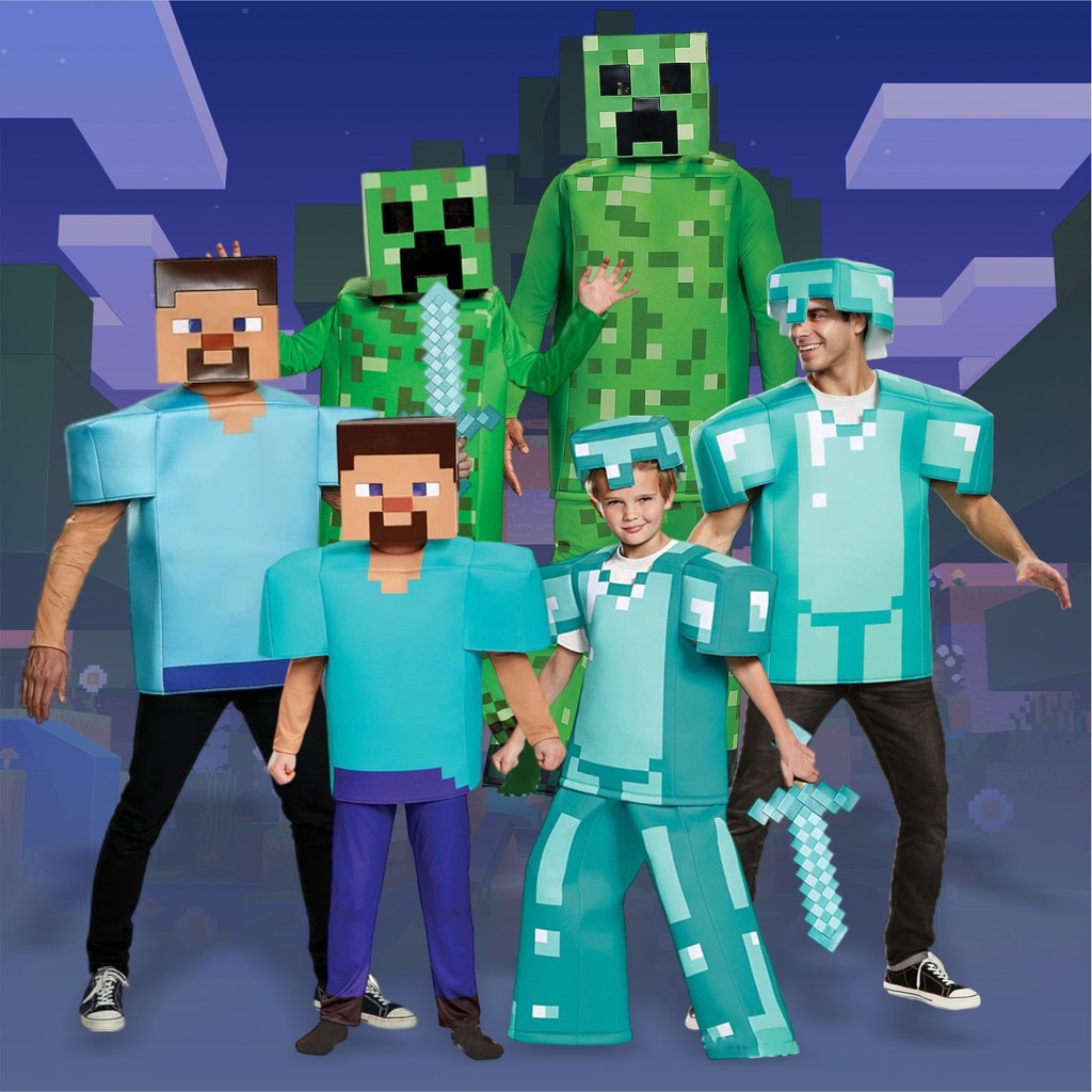 Herobrine trong Minecraft Movie MC Trang phục Halloween Trẻ em Trình diễn Trang phục Nhân vật Cospla
