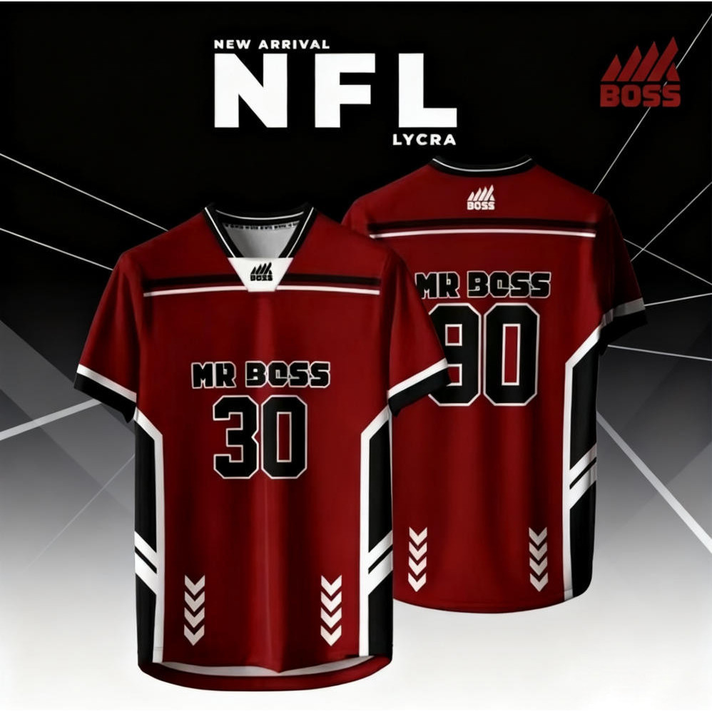 Jersey NFL Edition 2025 Tùy Chỉnh Tên Và Số - Thoải Mái Dạo Phố