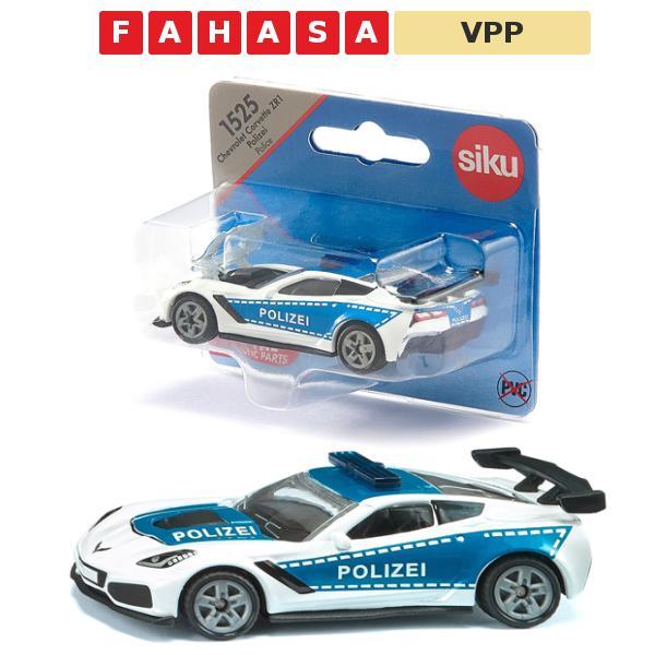 Đồ Chơi Xe Cảnh Sát Chevrolet Corvette ZR1 Police - Siku 1525
