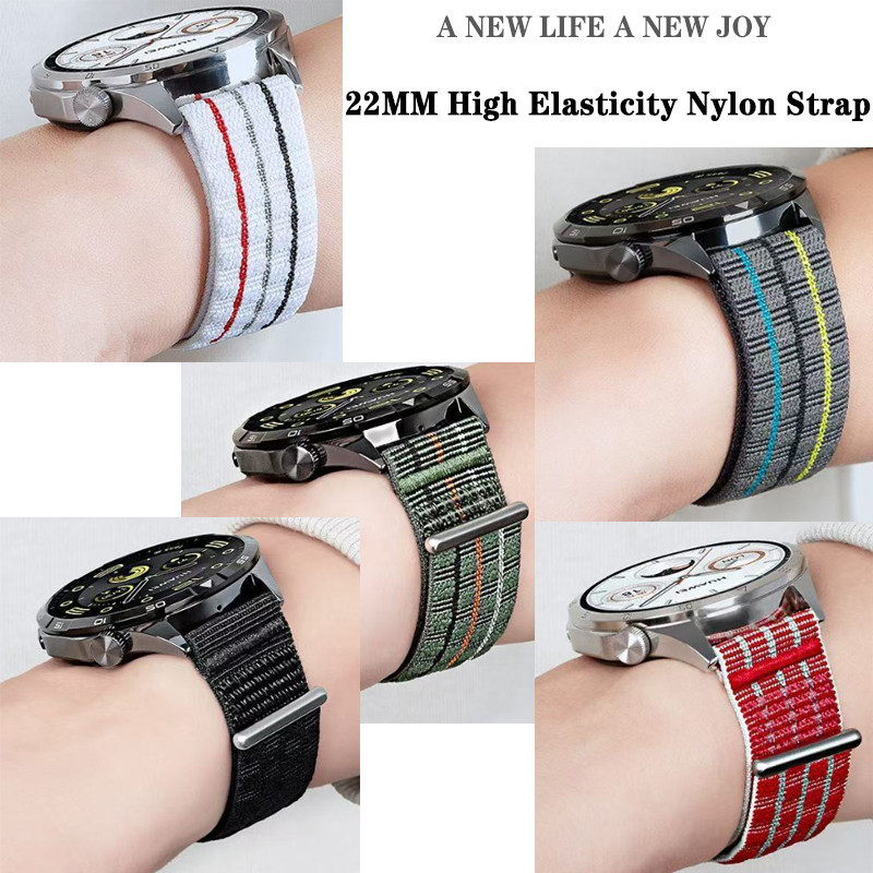 Dây đeo Nylon cho Garmin Venu 4 45mm 3 2 Forerunner 570 47mm 265 255 âm nhạc 255M Vivoactive 4 Activ