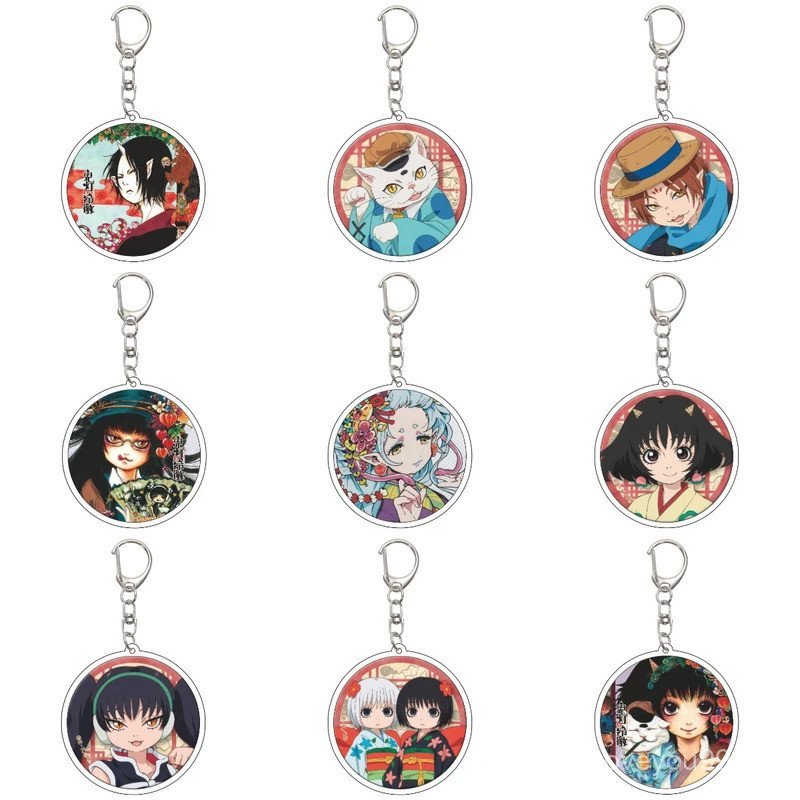 55MM Anime Hozuki 's Coolheadedness Móc Khóa HOZUKI Móc Khóa Acrylic Mẫu Tấm Quà Tặng Giáng Sinh