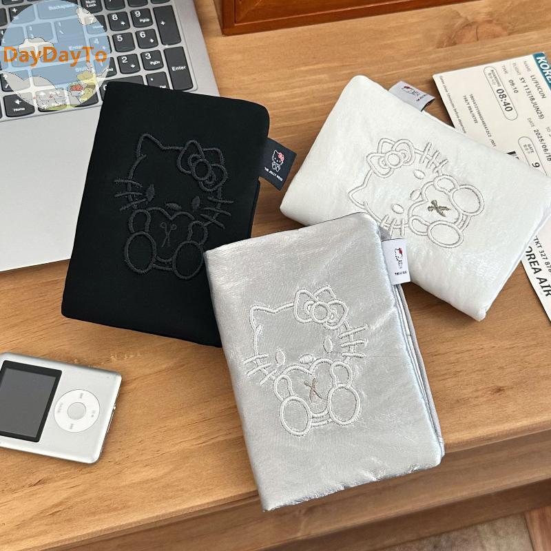 DayDayTo Fashion Hello Kitty Leather Passport Holder Kt Túi đựng thẻ đa chức năng Du lịch nước ngoài