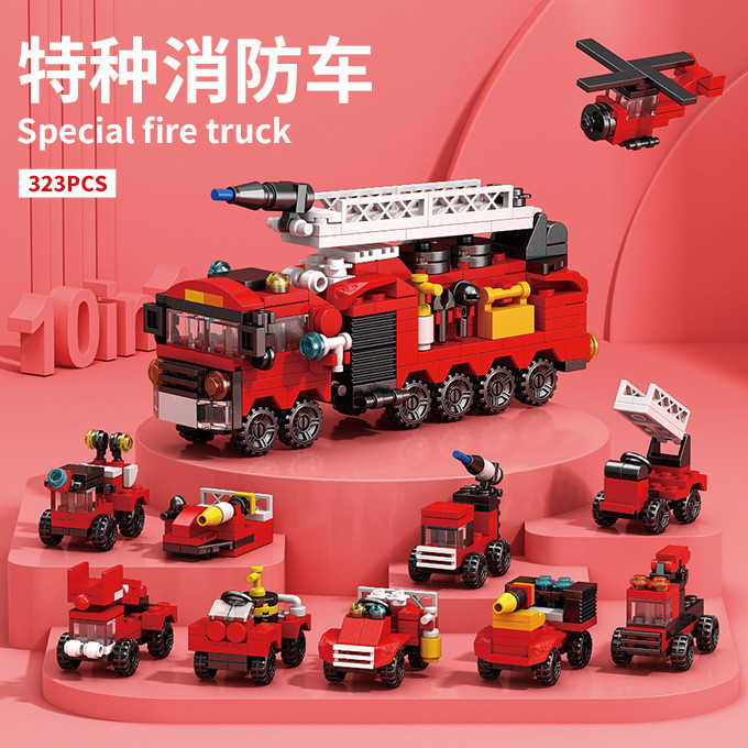 Lele Brothers Thang cứu hỏa đặc biệt đô thị 10 trong 1 tr Lele Brothers 10 trong 1 Thành phố thang c