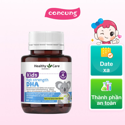 Viên uống bổ sung DHA Healthy Care Kids High Strength DHA - concung